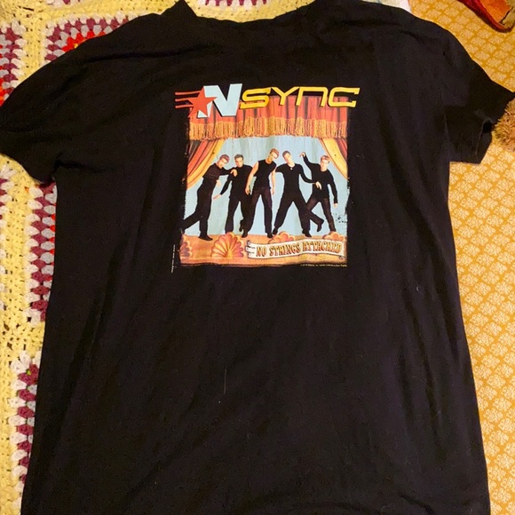 Vintage Tops - *NSYNC Large Oversized Graphic T-Shirt